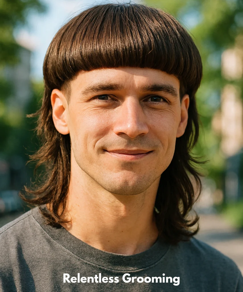 Mullet Hairstyles: Bold & Stylish Looks for Men 44 Bowl-Cut Mullet