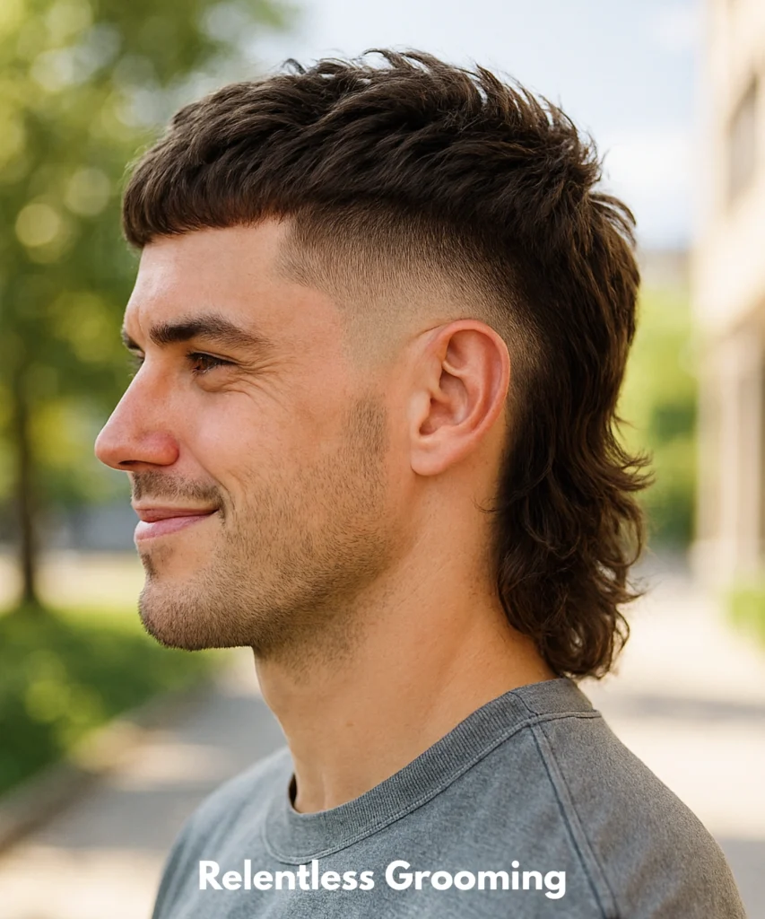 Mullet Hairstyles: Bold & Stylish Looks for Men 17 Burst Fade Mullet