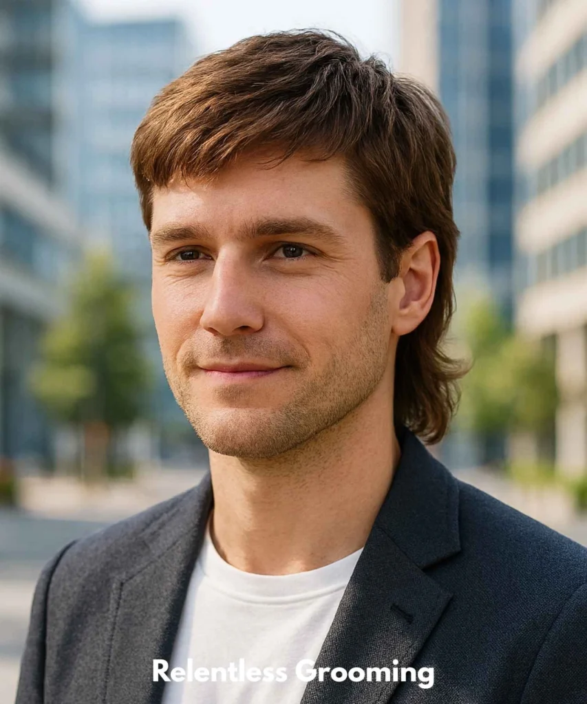 Mullet Hairstyles: Bold & Stylish Looks for Men 47 Business-Casual Mullet