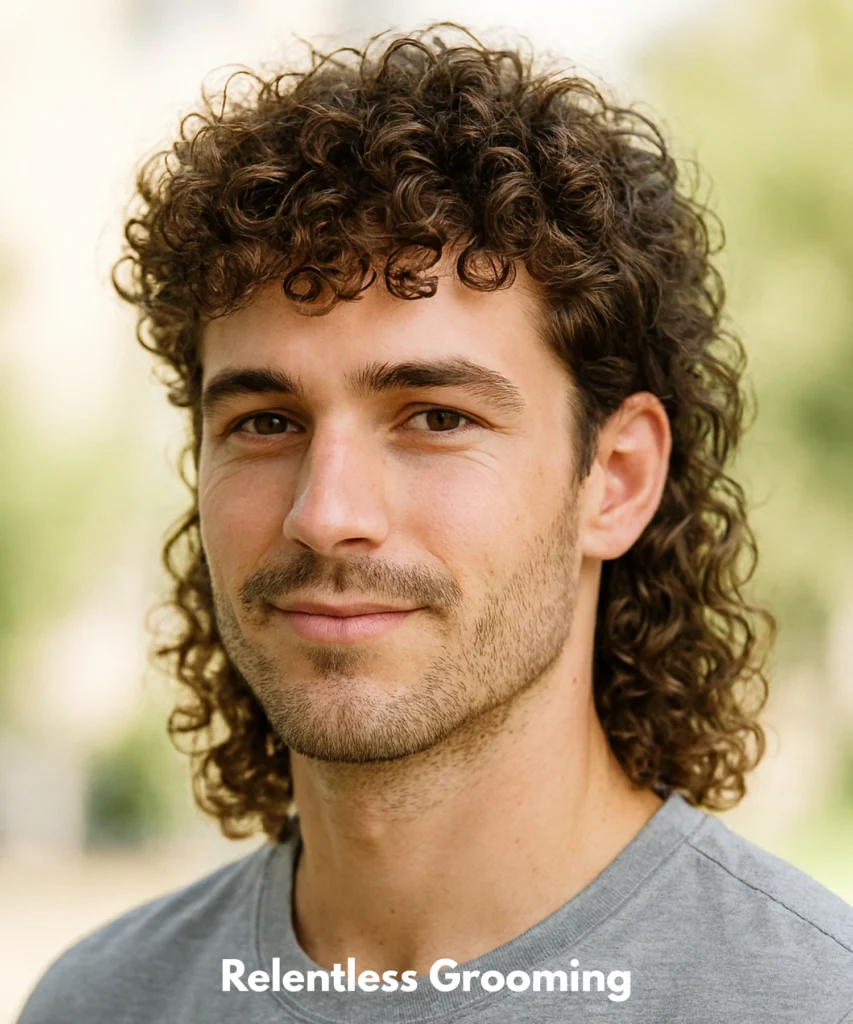 Mullet Hairstyles: Bold & Stylish Looks for Men 23 Curly Mullet