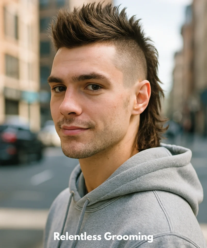 Mullet Hairstyles: Bold & Stylish Looks for Men 41 Faux Hawk Mullet