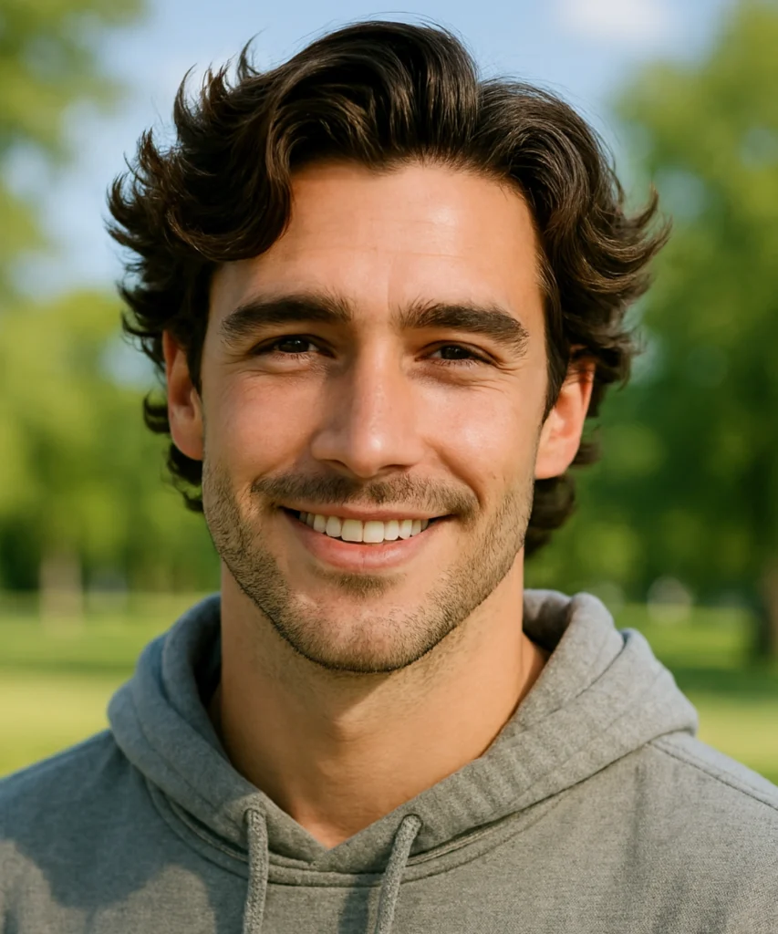 49+ Stylish Curly Hairstyles for Men 29 Loose Wave Cut