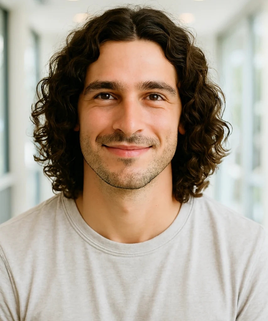 49+ Stylish Curly Hairstyles for Men 37 Shoulder-Length Curls