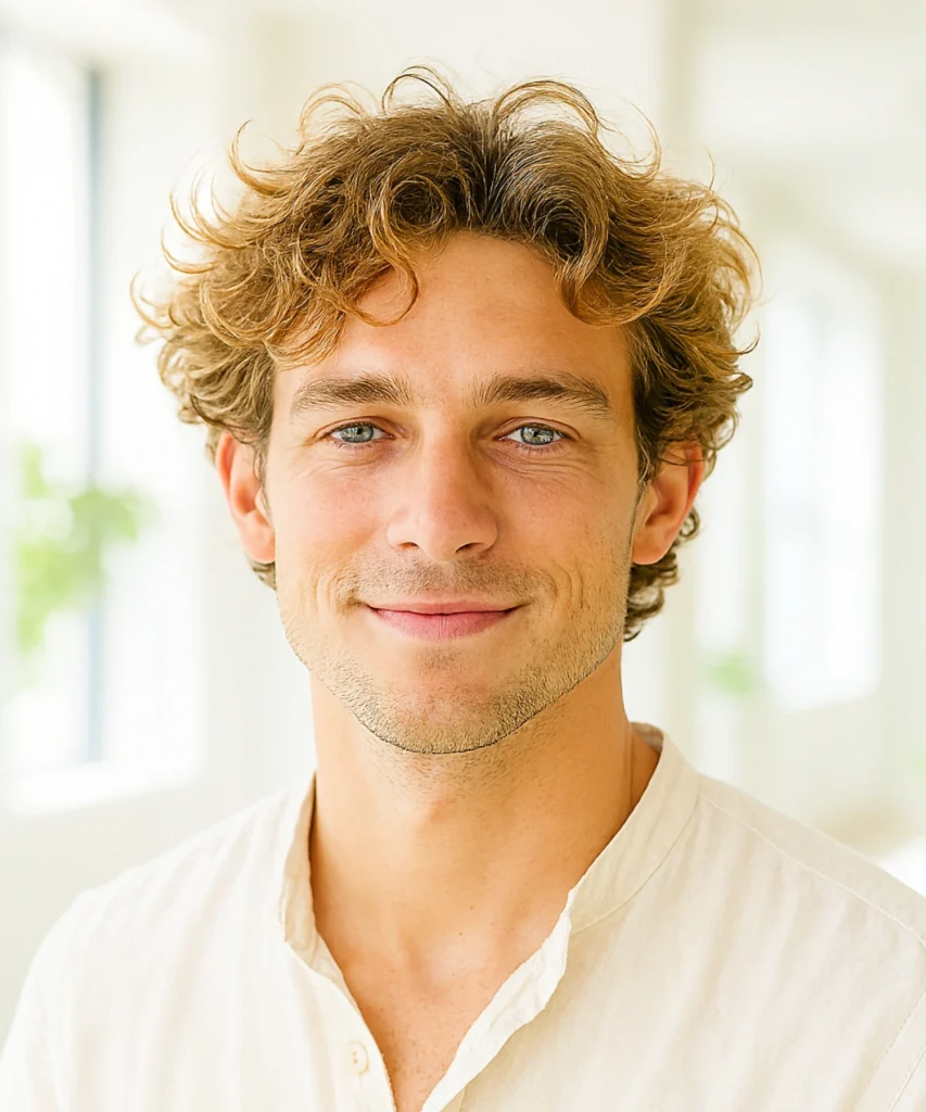 49+ Stylish Curly Hairstyles for Men 45 Surfer Curly Hair