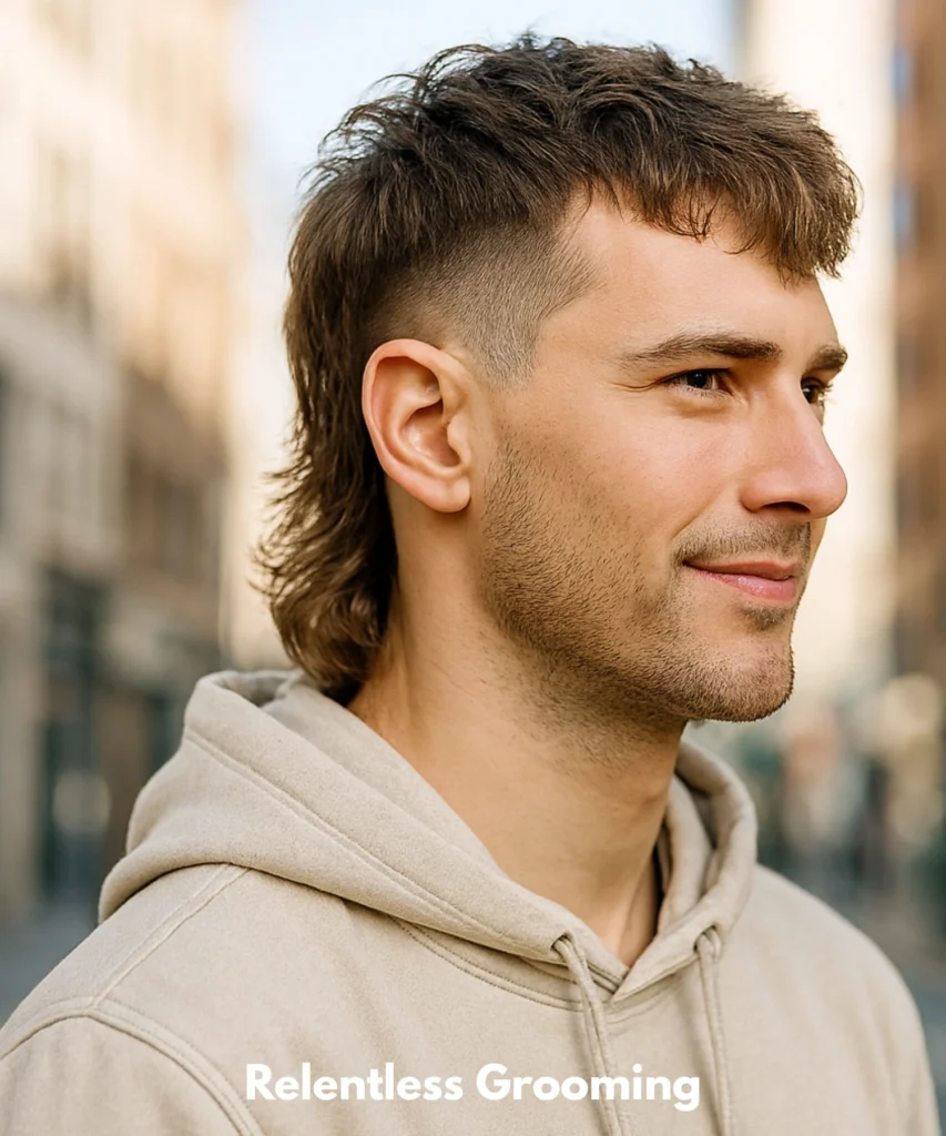 Mullet Hairstyles: Bold & Stylish Looks for Men 20 Temple Fade Mullet