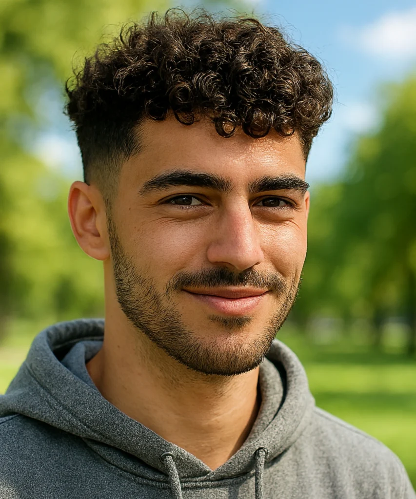 49+ Stylish Curly Hairstyles for Men 23 Textured Curly Top