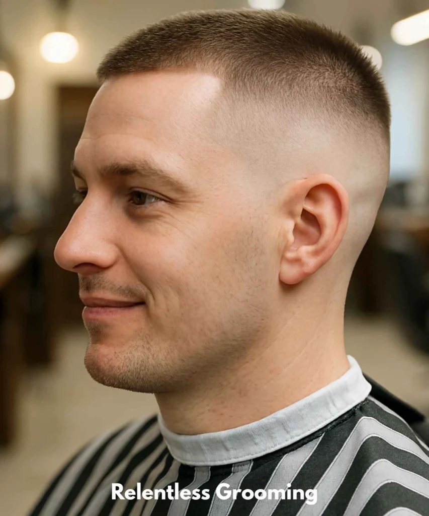Buzz Cut Men: Sleek Haircuts for a Confident Look 14 Buzz Cut with High Fade
