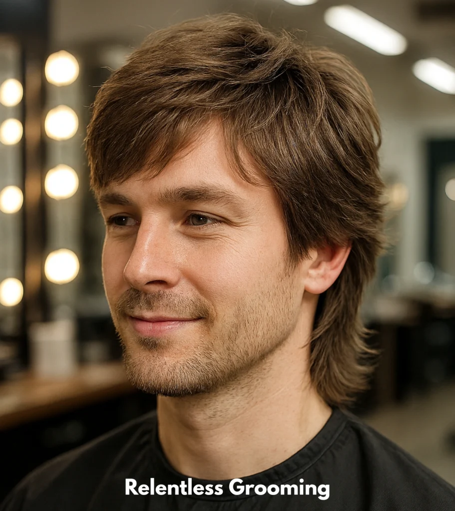 Wolf Cut Men: Bold, Layered & Trendy Haircut Ideas 14 Feathered Wolf Cut