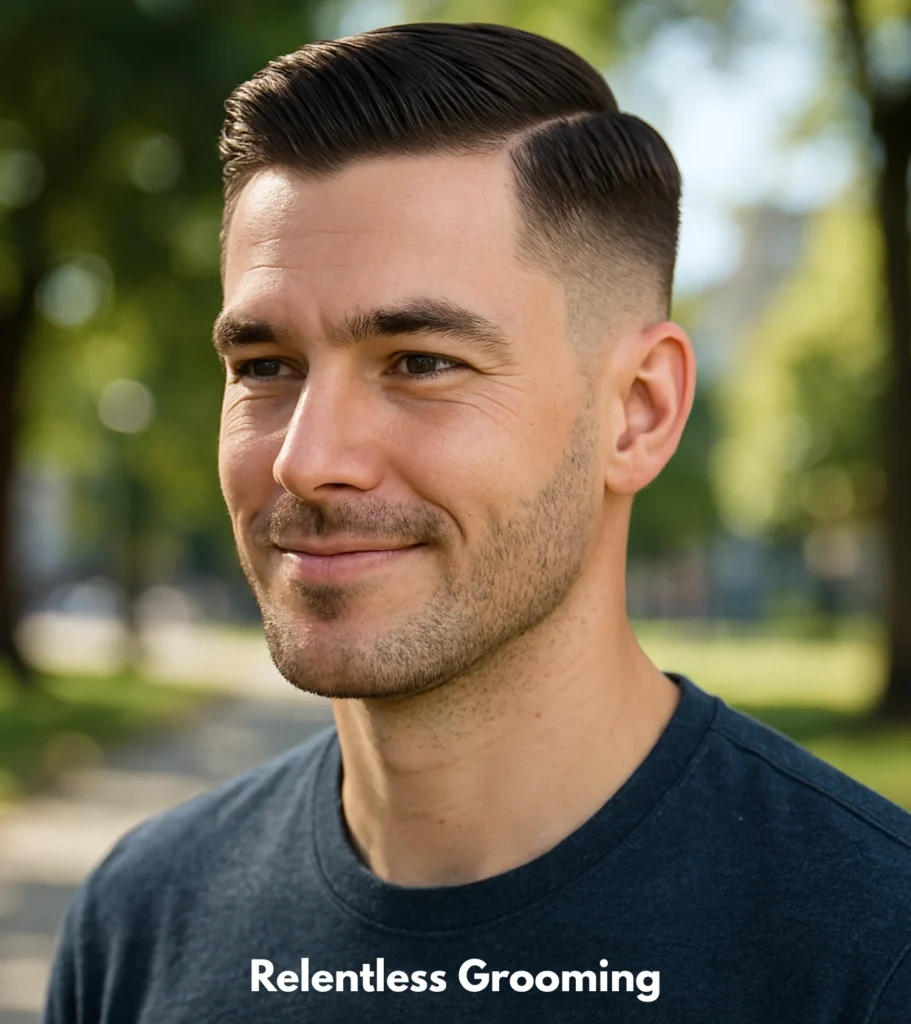 Low Fade Side Part