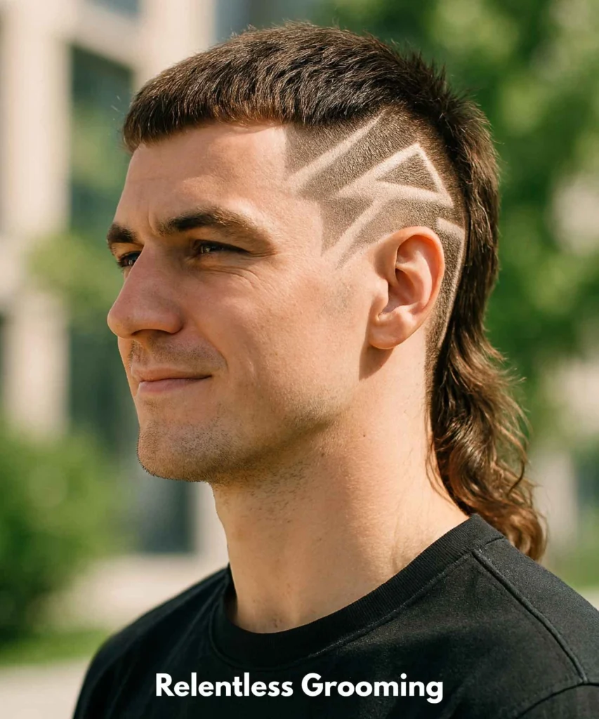 Mullet Hairstyles: Bold & Stylish Looks for Men 56 Pattern-Design Mullet