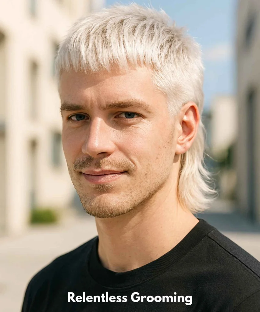 Mullet Hairstyles: Bold & Stylish Looks for Men 54 Platinum Mullet