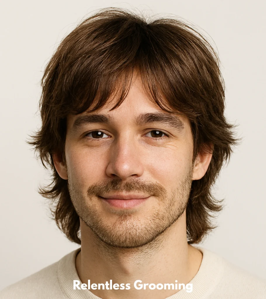 Wolf Cut Men: Bold, Layered & Trendy Haircut Ideas 15 Soft Wolf Cut