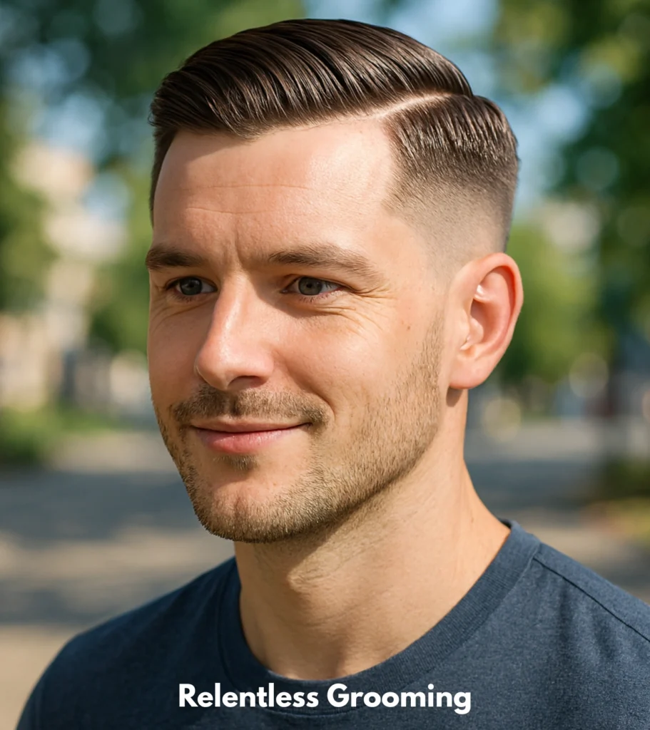 Taper Fade Side Part