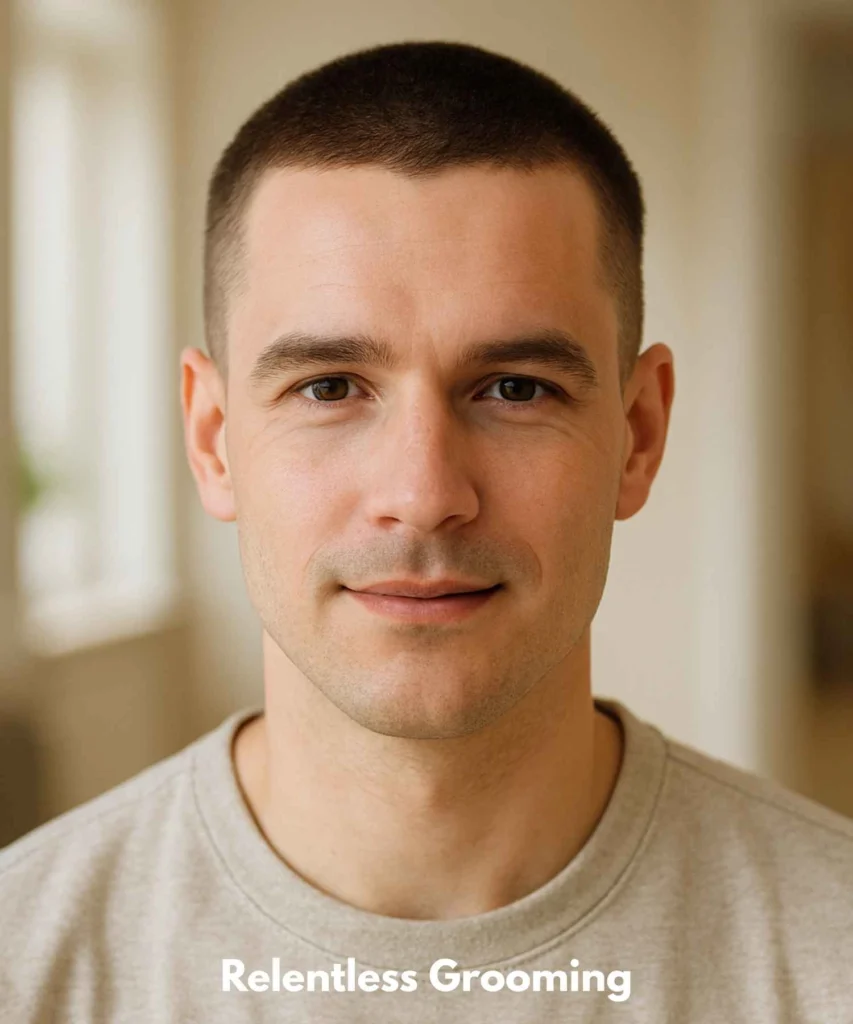 Buzz Cut Men: Sleek Haircuts for a Confident Look 3 The Classic Buzz Cut