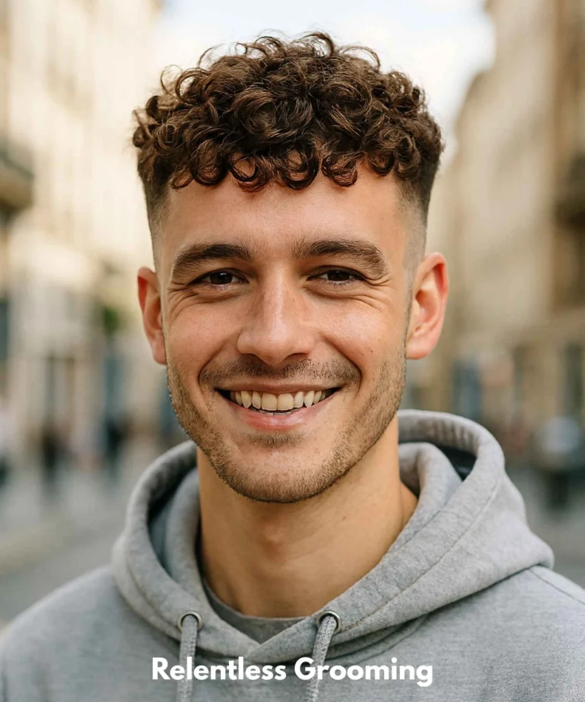 French Crop Haircut: Sleek & Modern Men's Style 10 The Curly French Crop