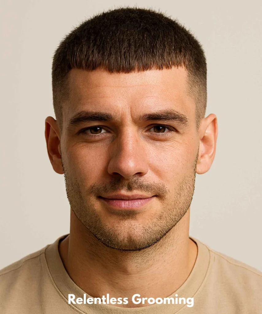 French Crop Haircut: Sleek & Modern Men's Style 38 The French Crop Buzz Hybrid