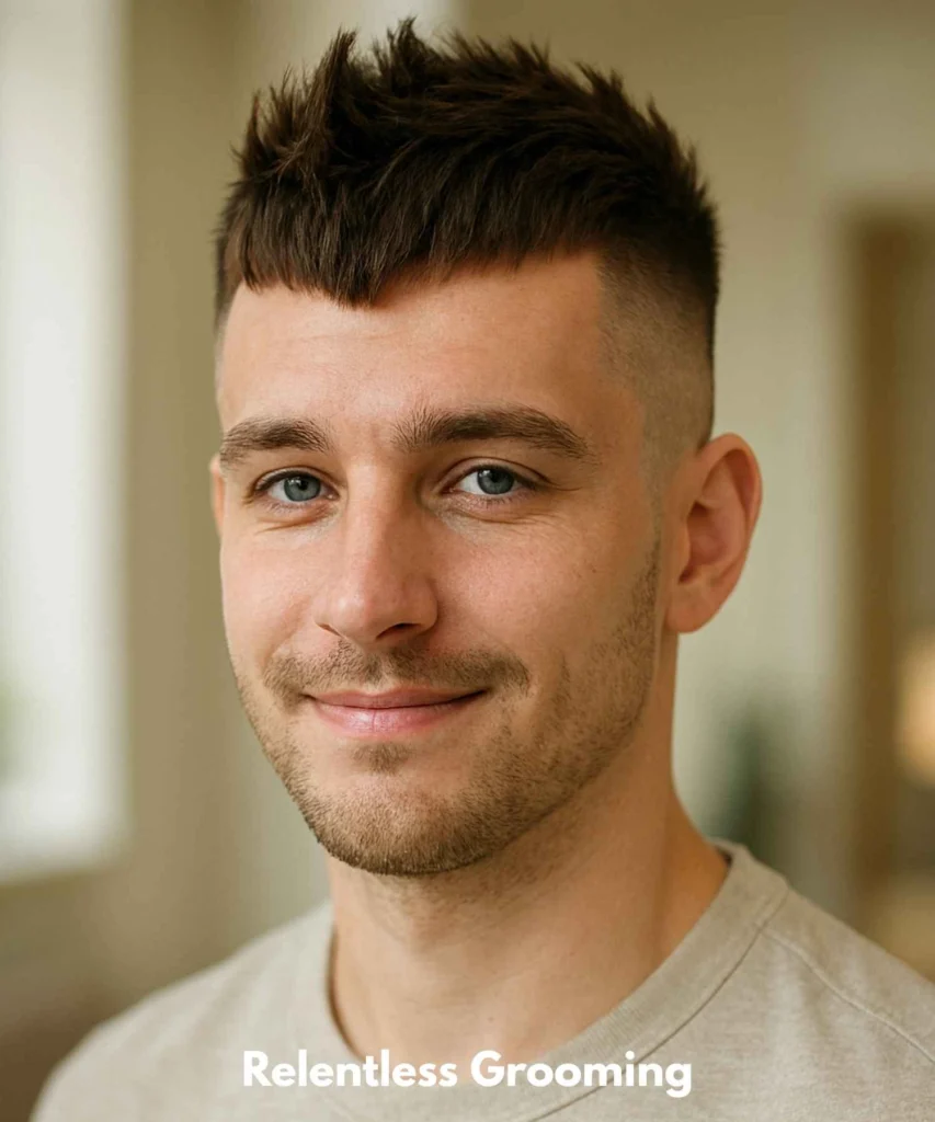 French Crop Haircut: Sleek & Modern Men's Style 39 The French Crop Faux Hawk Hybrid