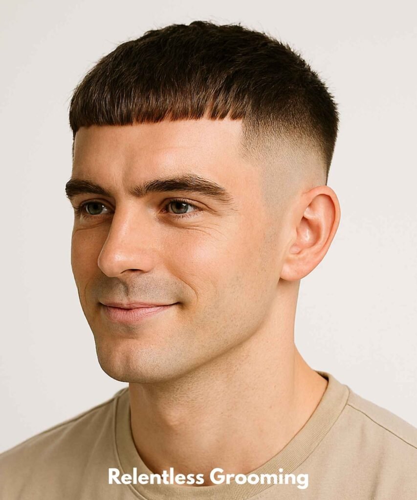 French Crop Haircut: Sleek & Modern Men's Style 16 The Temple Fade French Crop