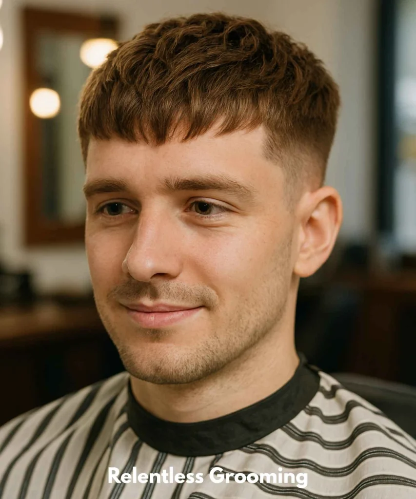 French Crop Haircut: Sleek & Modern Men's Style 22 The Textured Fringe French Crop