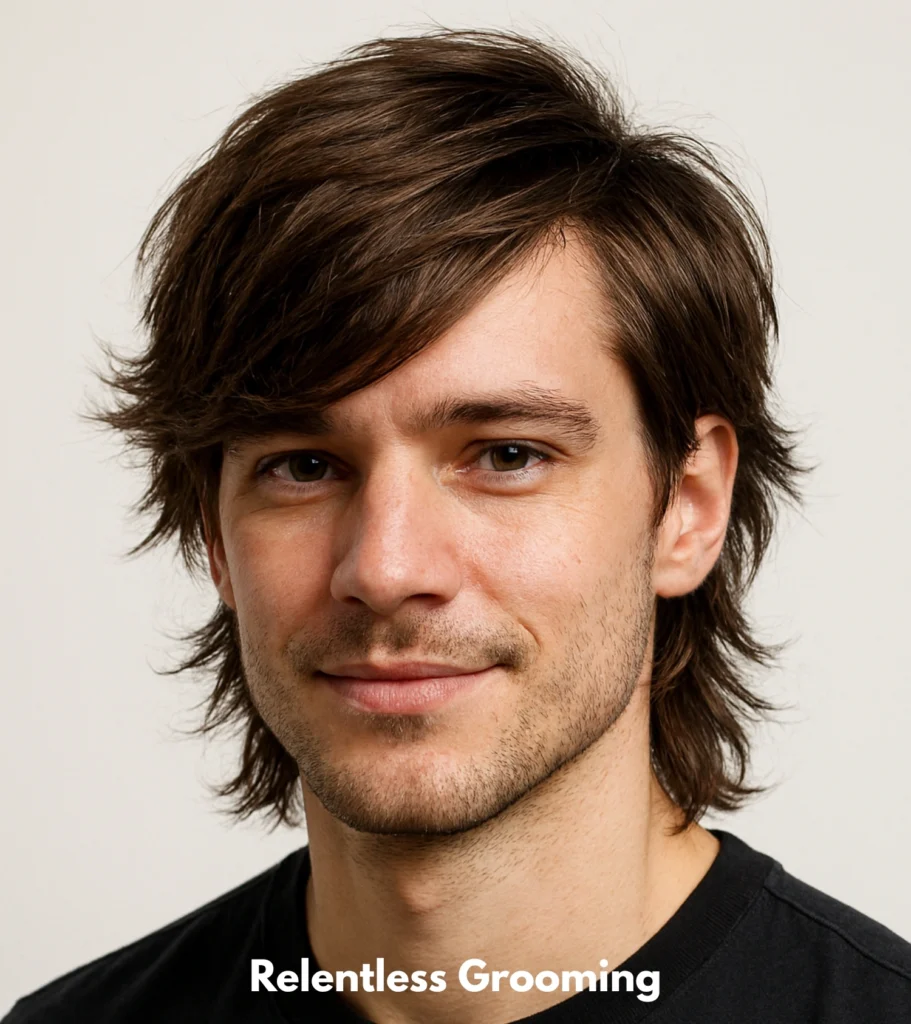 Wolf Cut Side Part