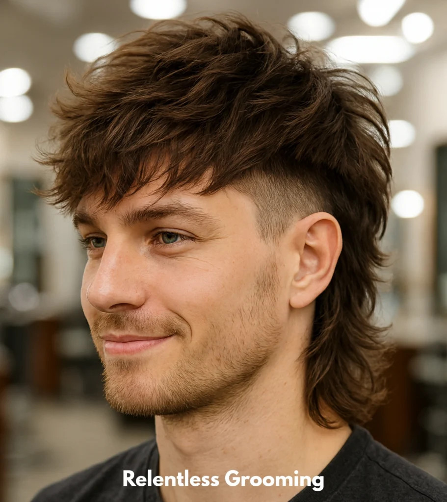 Wolf Cut Men: Bold, Layered & Trendy Haircut Ideas 16 Wolf Cut with Undercut