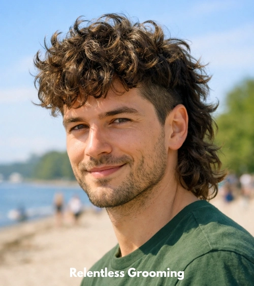 Bold Mullet Two Block Haircut Ideas to Upgrade Your Look 8 Curly Two Block Mullet