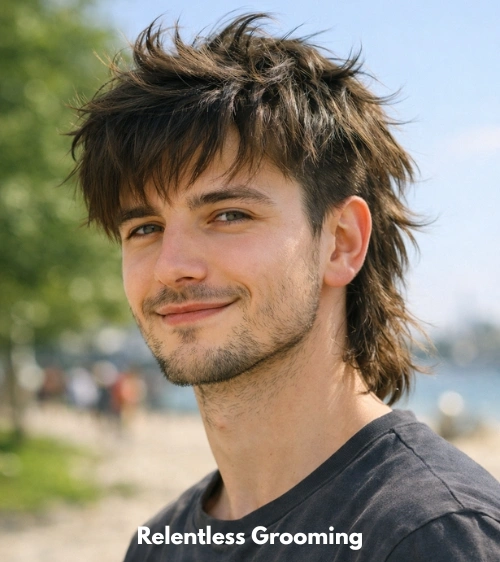 Bold Mullet Two Block Haircut Ideas to Upgrade Your Look 7 Messy Two Block Mullet
