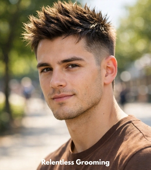 Low Taper Fade Spiky Hair