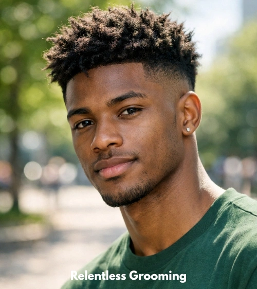Messy taper fade