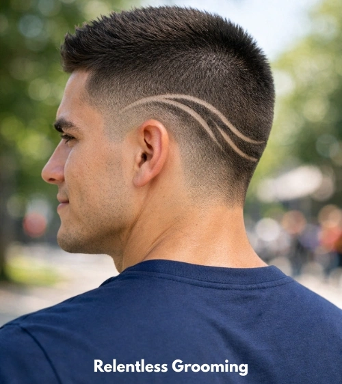 Cool Haircut Designs to Upgrade Your Style 9 Crew Cut with Curved Design