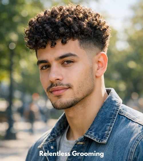 Curly Taper Fade