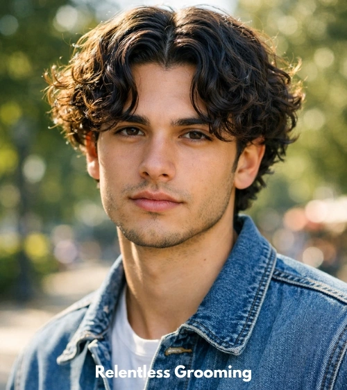 Middle Part Curly Hair